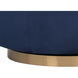 Hazel Gold / Navy Blue Sky Swivel Lounge Chair, Swivel